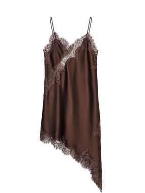 brown ribbed dress zara Zara Rose Crochet Maxi Dress main image 0